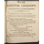 Amtsblatt der Woiwodschaft Mazowieckie mit Anhängen Jahr 1819