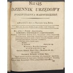 Úřední věstník Mazovského vojvodství s přílohami Rok 1819