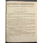 Amtsblatt der Woiwodschaft Mazowieckie mit Anhängen Jahr 1819