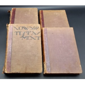 Latinsko-poľská Biblia I. - IV. zv. Jakub Wujek Vilnius 1864