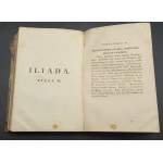 Homer Iliada Tom I Edycya III Rok 1827 Z uwagami