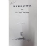 Erich Maria Remarque Der weg zuruck Der Weg zurück 1931 1. Auflage