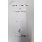 Erich Maria Remarque Der weg zuruck Cesta zpět 1931 1. vydání