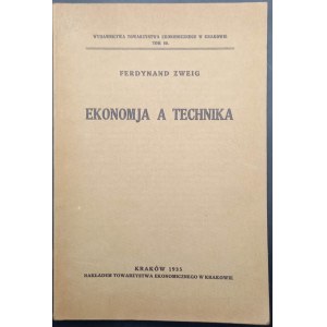 Ferdynand Zweig Ekonomja a technika Rok 1935