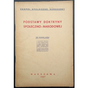 Podstawy Doktryny Społeczno-Narodowej Rok 1937