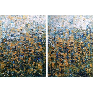 Vanessa Swigulska-Jop ( 1993 ), In einem impressionistischen Garten - Diptychon, 2021