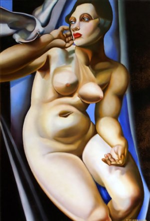 Eugeniusz Ślusarski ( 1947 ), Kobieta z gołębiem, 2021