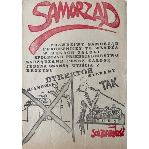 Plakat solidarnościowy, Samorząd, lata 80. XX w.