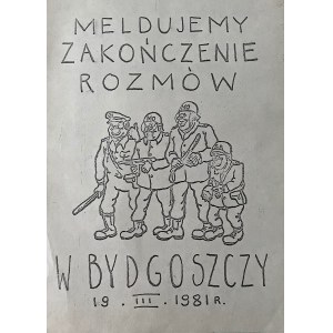 Plakat solidarnościowy, Zakończenie rozmów, 1981