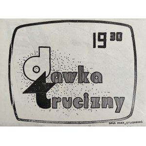 Plakat solidarnościowy, Dziennik telewizyjny, lata 80. XX w.