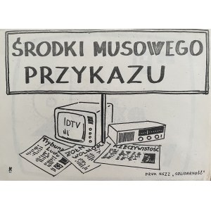 Plakat solidarnościowy, Środki przekazu, lata 80.XX w.