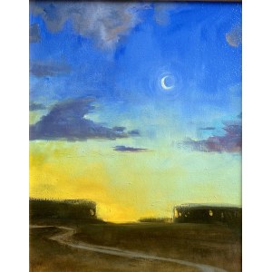 Mariusz Komorowski, Landscape with the Moon, 2019