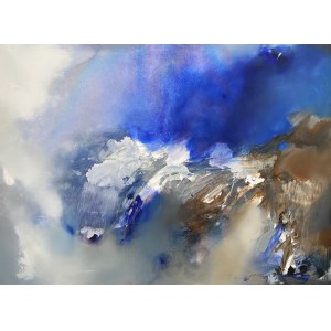 Katarzyna Szurkowska, In clouds and blue, 2021