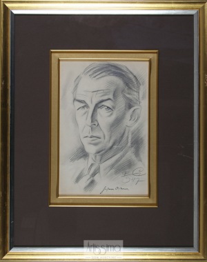 Edward Głowacki, Portret Juliusza Osterwy, 1947