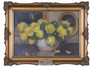 Alfons Karpiński, Żółte róże w wazonie