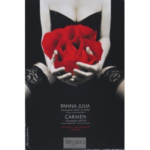 Rosław Szaybo, Plakat Panna Julia – Carmen, Teatr Wielki Opera Narodowa, 1999