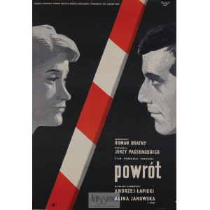 Wojciech Fangor, Plakat filmowy Powrót, 1960