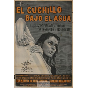 Plakat filmowy El cuchillo bajo el Aqua (Nóż w Wodzie), Argentyna, 1963