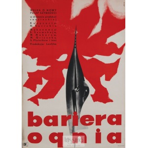 Maurycy Stryjecki, Plakat filmowy Bariera ognia, 1962