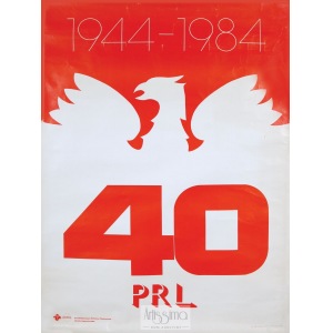 Władysław Przystański, Plakat propagandowy 40 lat PRL, 1985