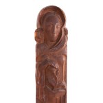 Franciszek Strynkiewicz (1893 - 1996), St. Clare and St. Francis - pair of sculptures, circa1935