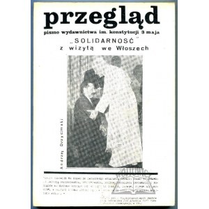 DRZYCIMSKI Andrzej, Przegląd Solidarność z wizytą we Włoszech.