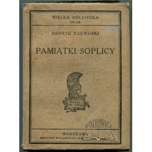 RZEWUSKI Henryk, Souvenirs of Soplica.