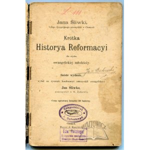 SLIWKA Jan, Short Historya Reformacyi.