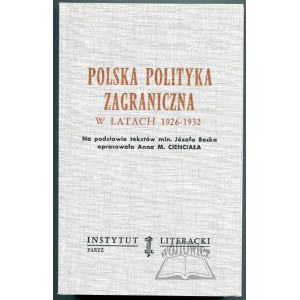 Die Außenpolitik Polens 1926-1932.