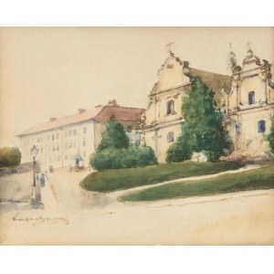 Aleksander Augustynowicz (geboren 1865 in Iskrzynia - gestorben 1944 in Warschau), St. Nikolaus-Kirche und Trinitarierkloster in Lemberg