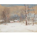 Basile Poustochkine (1893 Moskwa - 1973 Neuilly sur Seine), Pejzaż zimowy