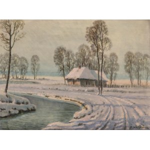 Dariusz Wąsowicz (1910 Warsaw - 1973), Winter Landscape