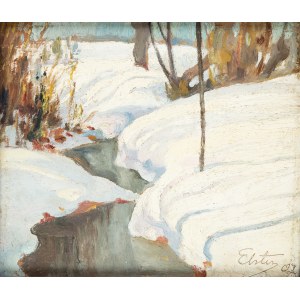 Erwin Elster (1887 Korszów - 1977 Gdansk), Winter Landscape, 1907.