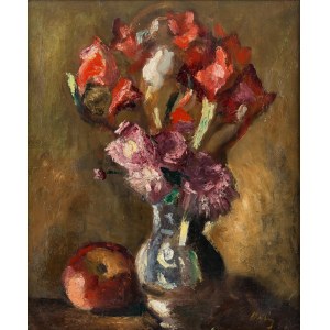 Manuel Ortiz De Zarate Signiert unten: Herbuterne (1886 - 1946), Blumen in einer Vase