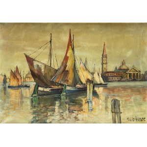 Hans Gleissner (1880-1935 Berlin), Wenecja. Widok na kościół San Giorgio Maggiore.