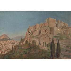 T. Michrowski (1. Hälfte des 20. Jahrhunderts), Blick auf die Akropolis, 1938.