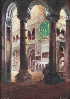 Wladimir Petroff (ok. 1880 - 1935), Wnętrze Hagia Sophia, 1924 r.