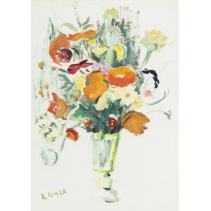 Ludwik Klimek (1912 Skoczów - 1992 Nice), Flowers in a vase