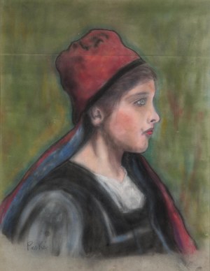 Jean Peské (1870 Gołta/Ukraina-1949 Le Mans), Femme au faoet