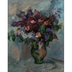 Irena Hassenberg (1884 Warsaw - 1953 Paris), Flowers in a vase, 1952.