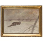 Mieczyslaw Korwin-Piotrowski (1869 Kamieniec Podolski - 1930 Lviv), Fox on the Chat