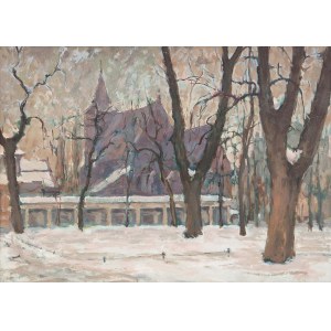 Aleksander Boba (1899-1944), Kraków, Planty przed kościołem Św. Krzyża