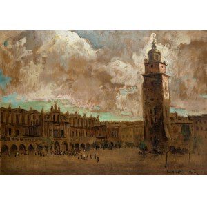 Mieczyslaw Serwin-Oracki (1912 Bochnia-1977 Katowice), Cloth Hall in Cracow, before 1942.