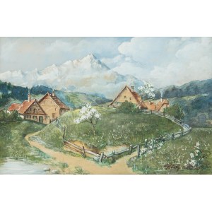 MN (19th/20th century), Landscape from Tyrol, 1903.
