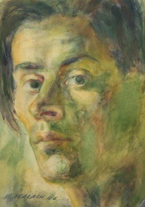 Stanisław Wałach (1919-1983 ), Portret młodego mężczyzny, 1946 r.