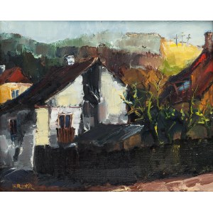 Krzysztof Raczyński (1947 Chotomów), Landschaft - Kazimierz, 1990.