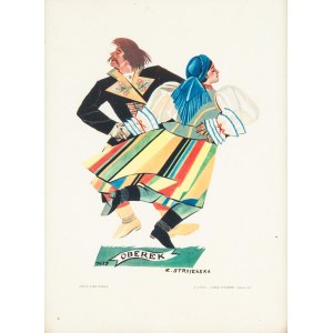 Zofia Stryjeńska (1891 Kraków - 1976 Geneva), Oberek, from the series Polish Dances