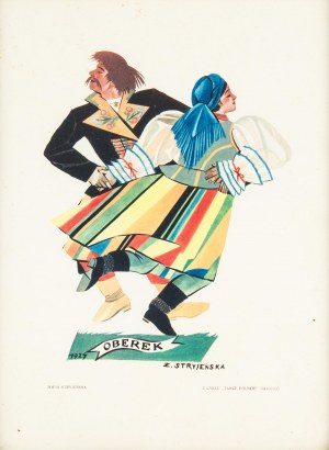 Zofia Stryjeńska (1891 Kraków - 1976 Genewa), Oberek, z cyklu Tańce polskie