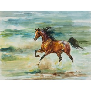 Zenon Aniszewski (b. 1948 Grudziądz), Rushing Horse, 2012.