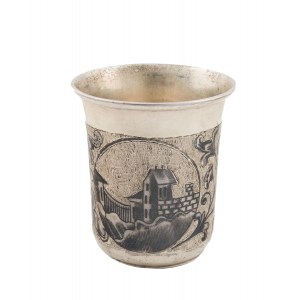 Kiddush glass, Russia, Moscow, 1849.
